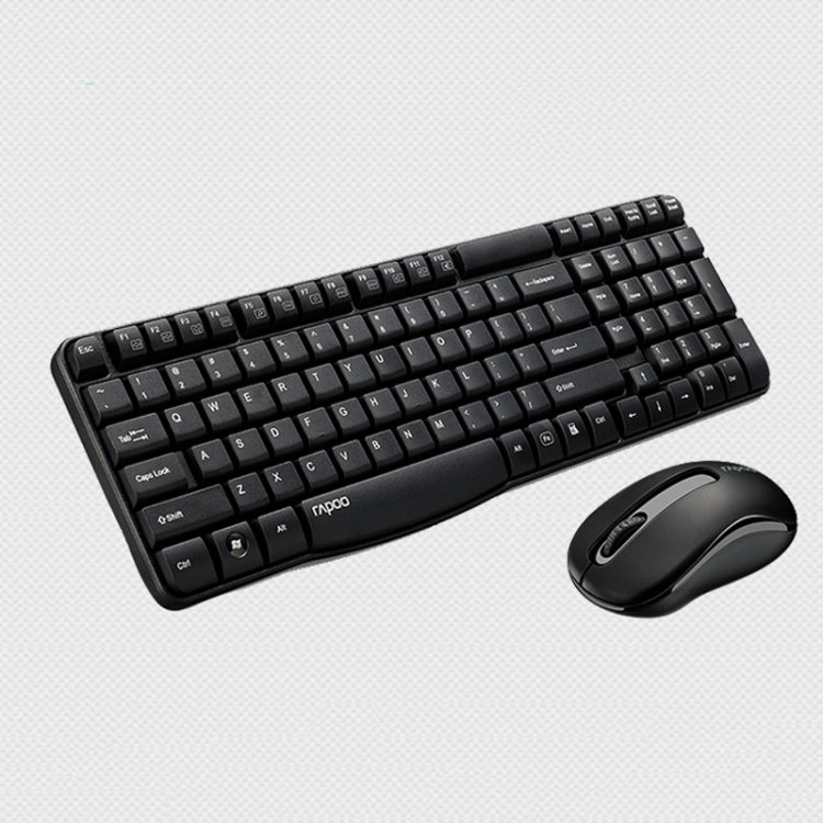 Set tastiera e mouse wireless Rapoo X1800S da 2,4 GHz, Black, White Set tastiera e mouse wireless Rapoo X1800S da 2,4 GHz, Black, White